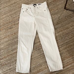 Banana Republic Women's Cream Straight Leg Jeans